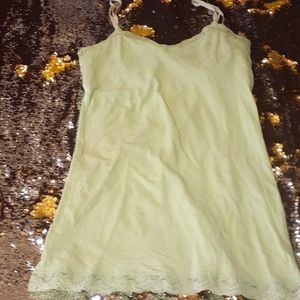 No boundaries gently used lime green cami